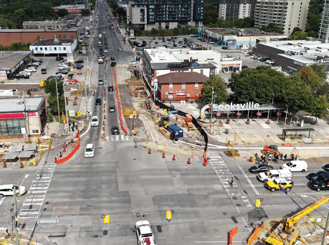 intersection image posted by Metrolinx on Hazel McCallion Line progress