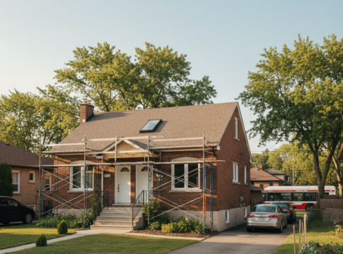 AI generated image of Neighbourhoods are changing with new as-of-right zoning. Restrictive rules are loosening – owners can now add more units to their homes.