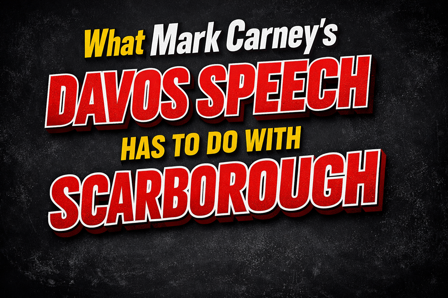 AI generated image of What Mark Carney Davos Speech has to do with