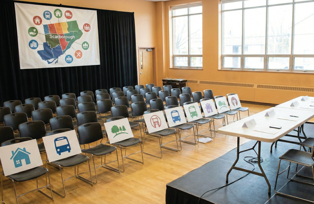 AI generated image of Scarborough budget consultations