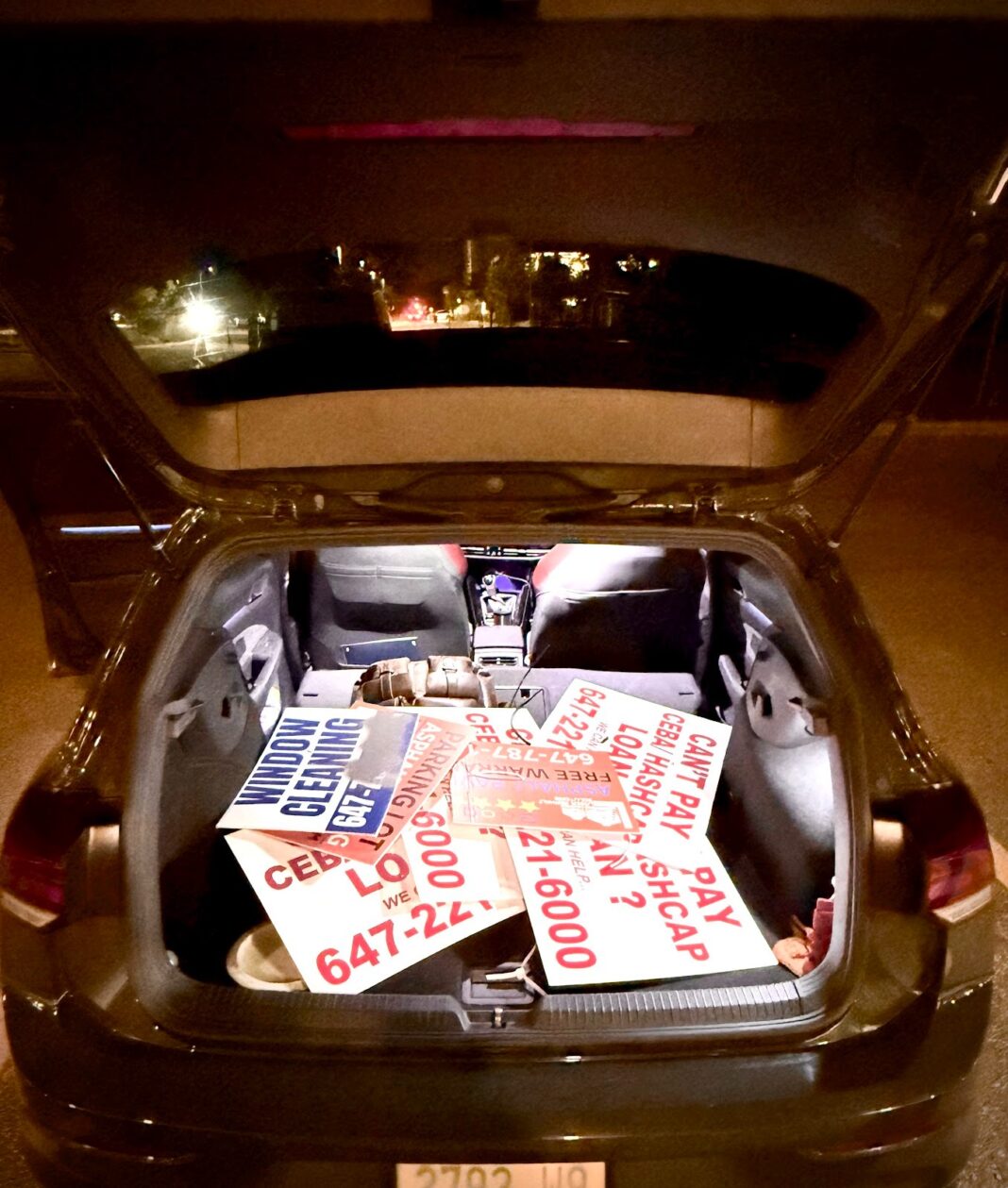 Martin Reid coming down hard on illegal signage