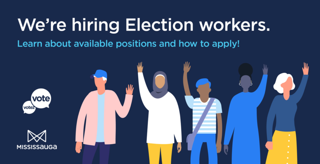 City looking to hire workers for October 26 election image showing Mississauga looking to hire workers for election