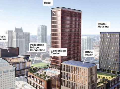 image showing plans for Arts Centre Redesign image taken from City of Mississauga