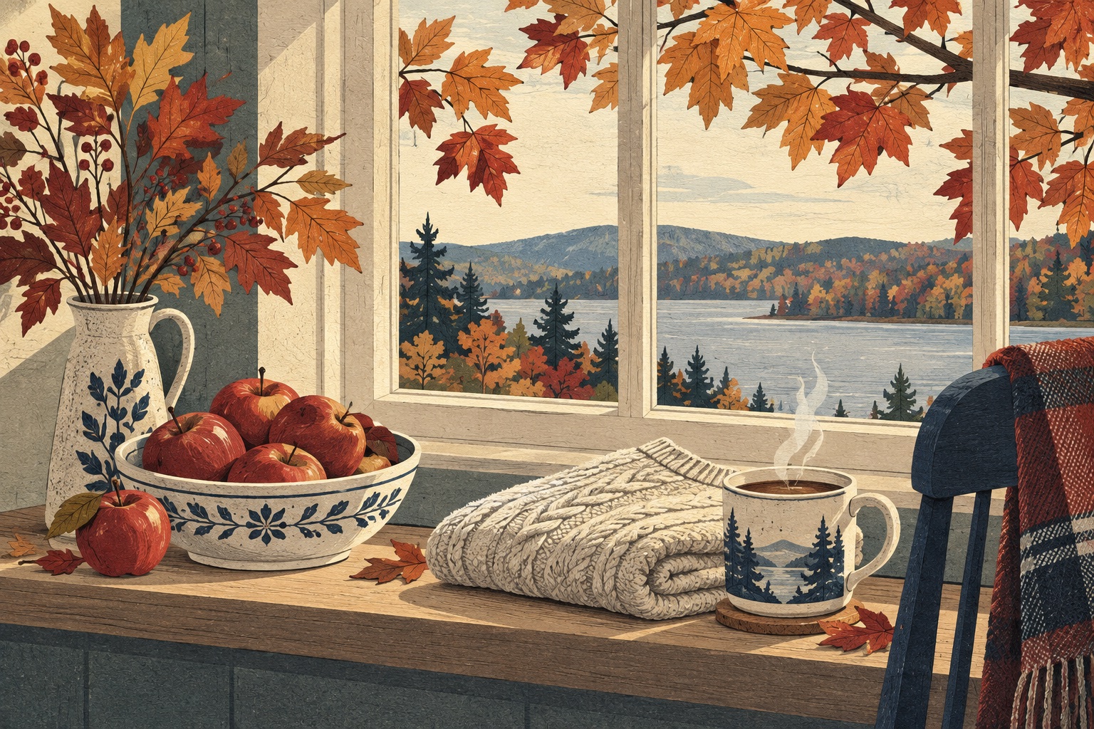 Editorial illustration: autumn