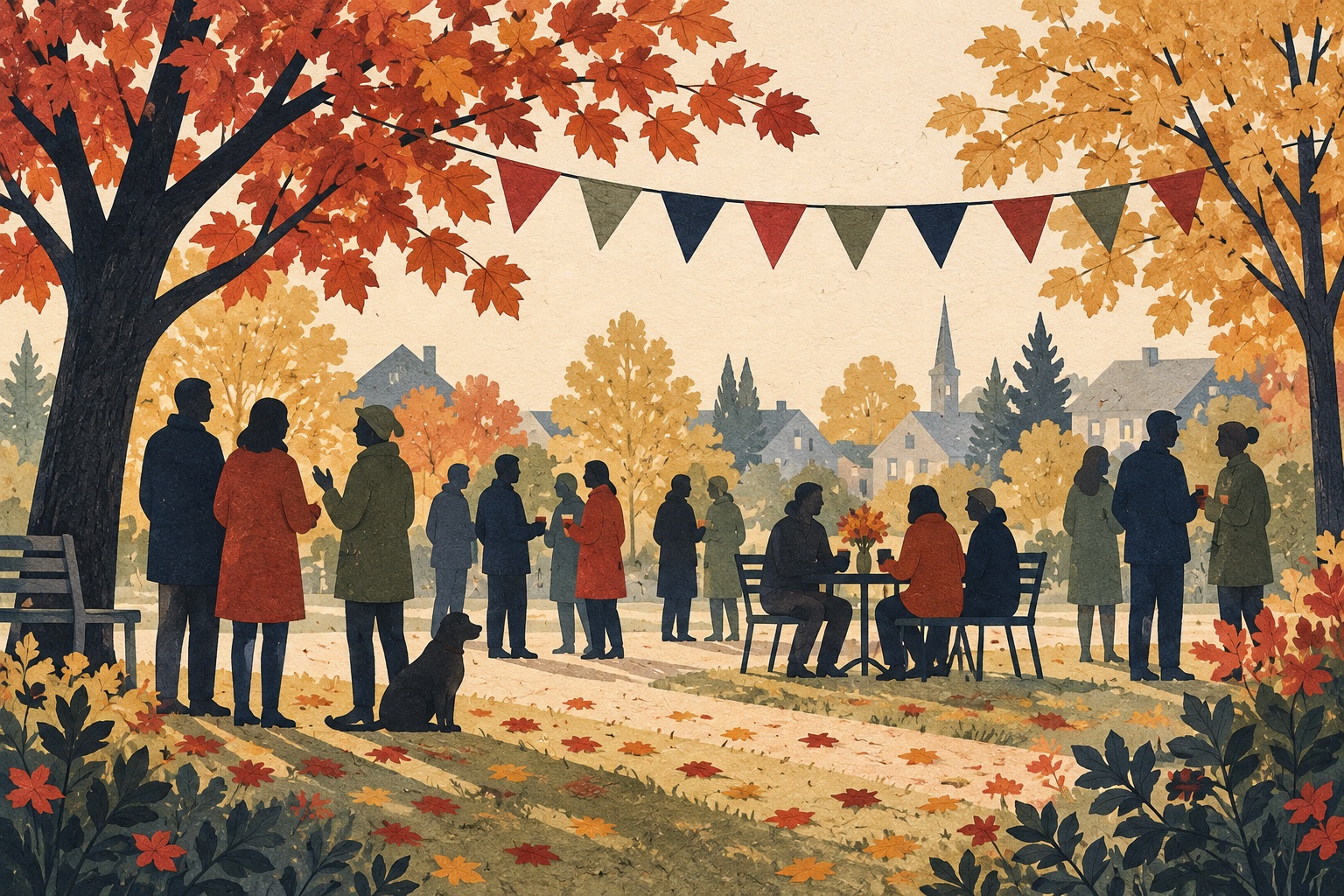 Editorial illustration: community