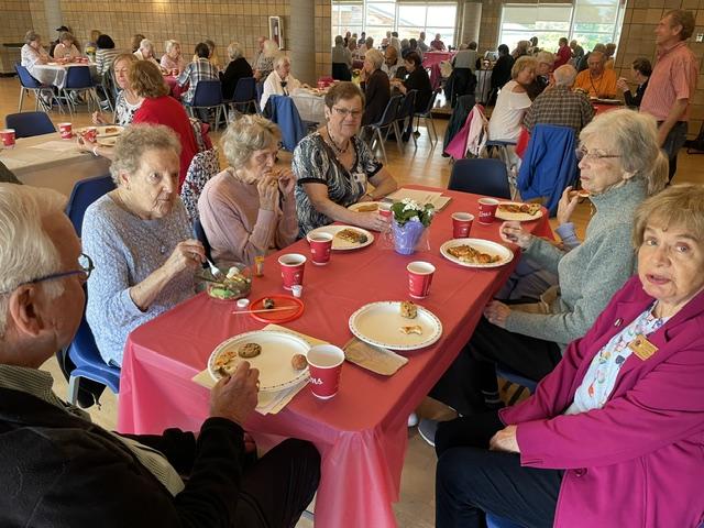 Members enjoy the June gathering of the Probus Club.