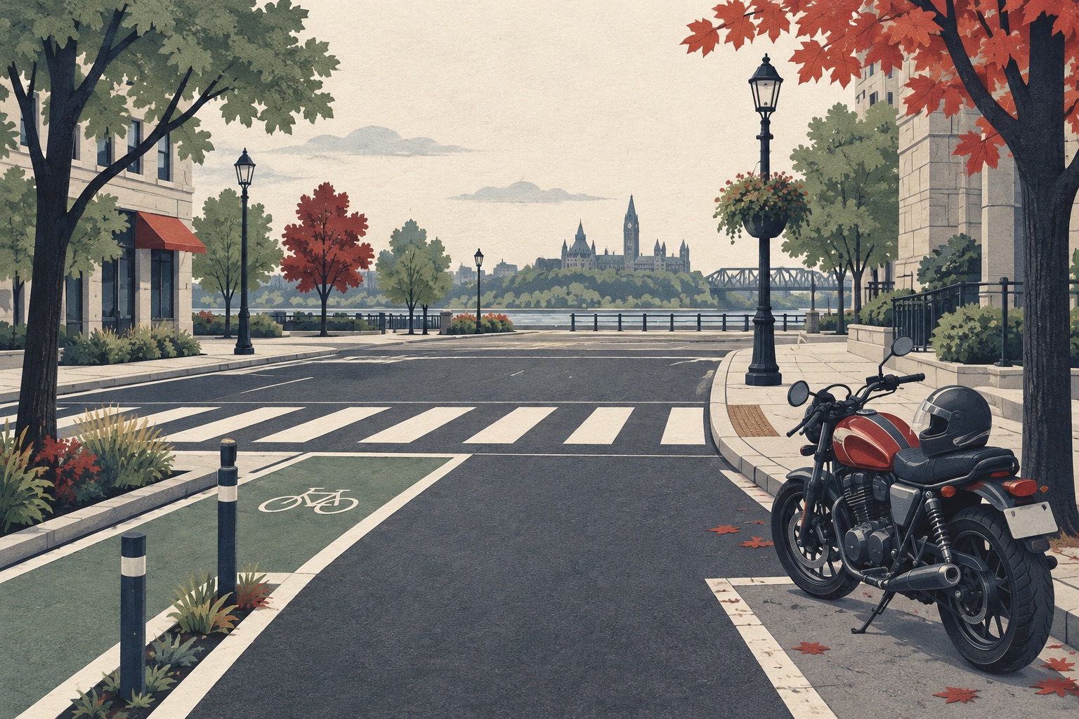 Editorial illustration: road safety